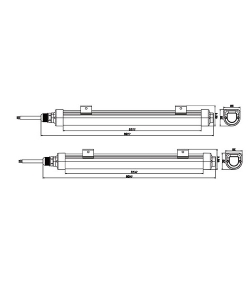 LED Langfeldleuchte 20W, 30W, 40W ChiliconValley, Supra Tri